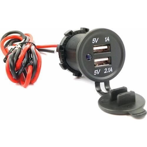 Universal Dual USB Car Charger Power Adapter 12-24 V 3.1A Dual USB Socket Charger For iPhone 5 678 Ipad Samsung car DIY