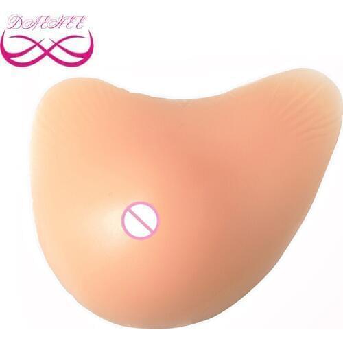 V Shape 800G/Pair Woman Silicone Breast Form Breast Cancer Fake Boob Enhancer Prosthesis Tits For Mastectomy with Concave
