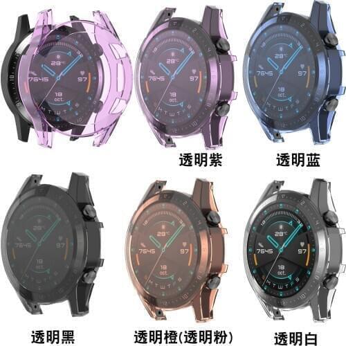 Screen Protector full Cover case for Huawei Watch GT 2 46mm 42mm Case Soft Tpu Scratch-resistant Shell Light Bumper Accessories