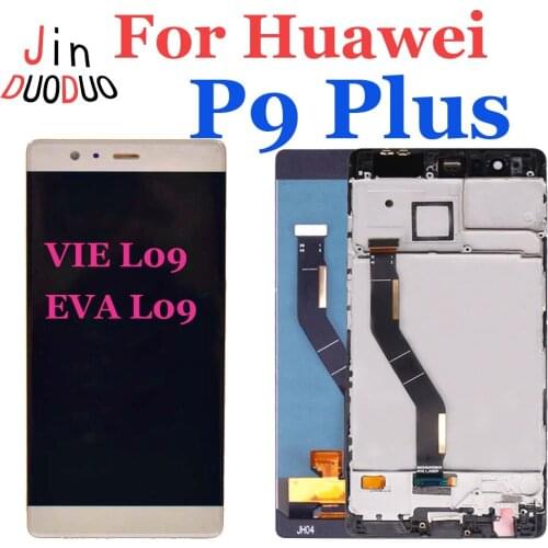 For Huawei P9 Plus LCD Display Touch Screen Digitizer Assembly With Frame For EVA-L09 EVA-L19 VIE-L10 VIE-L09