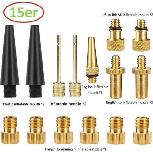 10/14/15pcs Bicycle Valve SV AV DV Adapter Bicycle to Car Valve Adapter Sealing Ring Bike Pump Adapter Bicycle Tire Pump Adapter