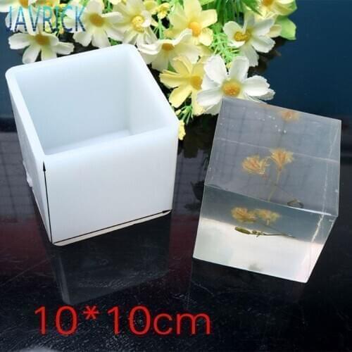 10cm/4" Super Large Cube Square Silicone Mold Resin Casting Jewelry Making Tools F3MD
