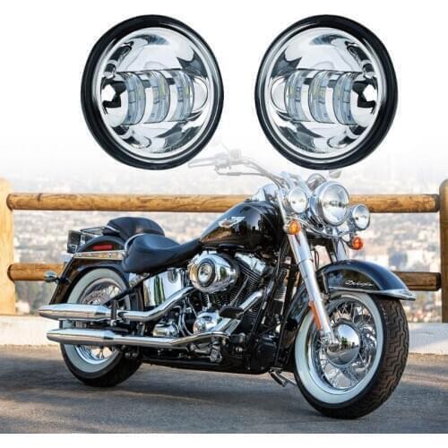 2PCS 4.5inch 6000K LED Passing Fog Light for Motorcycles Motorbikes with 4.5Inch LED Fog Light