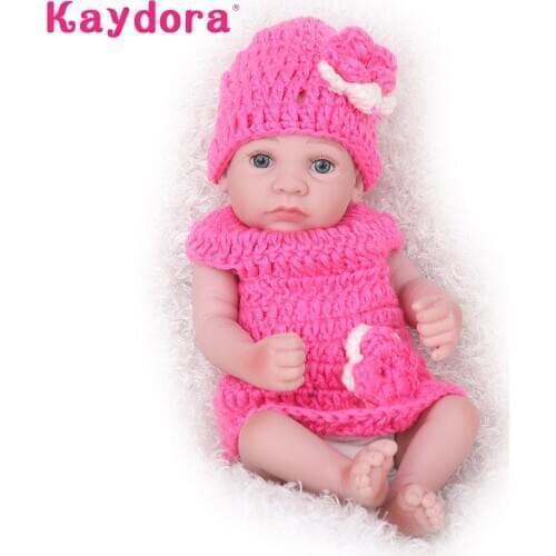 25cm Cute Bathe Playmate Alive Full Silicone Baby Boneca Reborn Dolls Bebe Menina lol Water Proof Toddler Kids Birthday Gifts