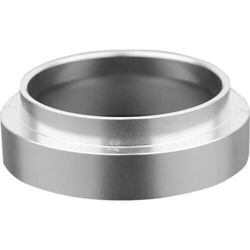 58mm Stainless Steel ligent Dosing Ring Brewing Bowl Coffee Powder for Espresso Barista Funnel (Silver)