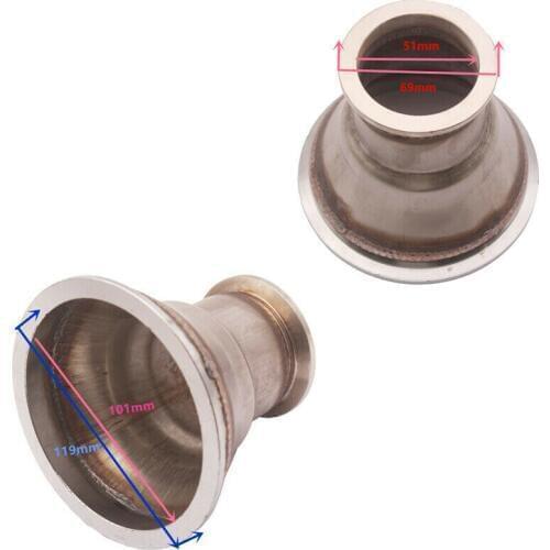 Adapter fit 4" to 2" V-Band Flange For Turbo Charger Elbow Downpipe Manifold
