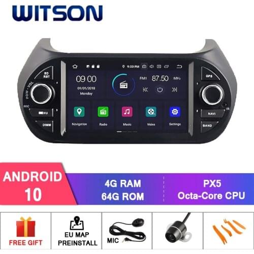 DE Stock! WITSON Android 10 CAR DVD GPS PLAYER FOR Deckless FIAT Fiorino Car Multimedia Player Stereo AutoAudio GPS Navi