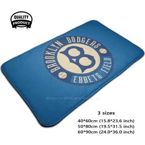 Defunct - Brooklyn Rs Baseball Soft House Family Anti-Slip Mat Rug Carpet Brooklyn Baseball Club 1884 Ebbets Field Brooklyn New