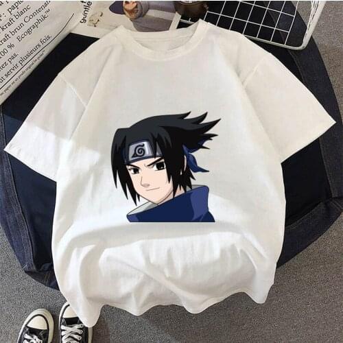 Naruto Kids T-shirts Summer Uchiha Sasuke Print Short Sleeve Tees Boys and Girls T Shirts Fashion Clothes Tops Shirt for Girls