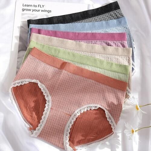 Cotton Panties Sexy Panty Briefs Low Waist Lace Pantys Women Underwear Lingerie Panties for Ladies Briefs Soft Panty Underpants