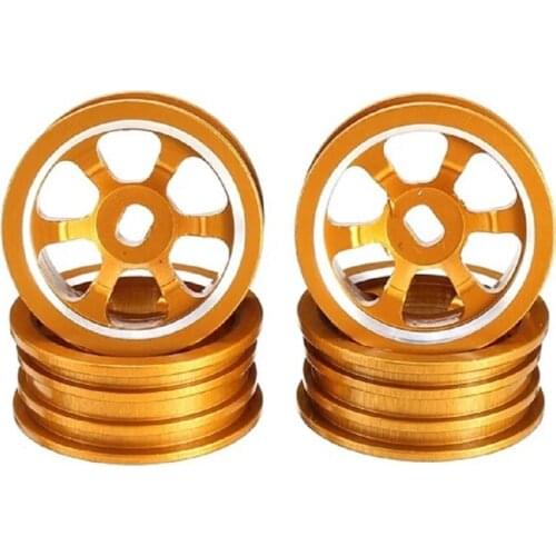 4Pcs Metal Wheel Rim for Wltoys K989 K969 K979 P929 Iw04M Awd Iw02 Mini-Z Mini-Q Mini-D 1/28 RC Drift Racing Car