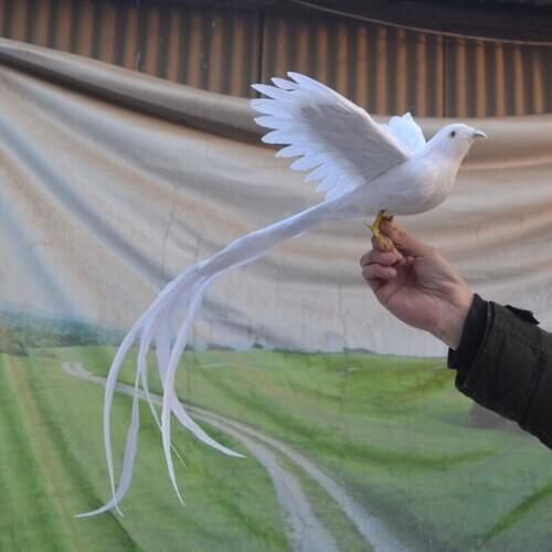 Beautiful simulation Phoenix Bird toy plastic & furs wings phoenix gift about 50x15cm 1331