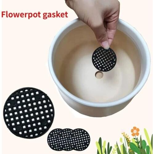50Pcs Useful Flower Pot Hole Mesh Pad, 2.5cm, 4.5cm Diameter Round Bonsai Pot Bottom Grid Mat Mesh Drainage Netting Hole Screen