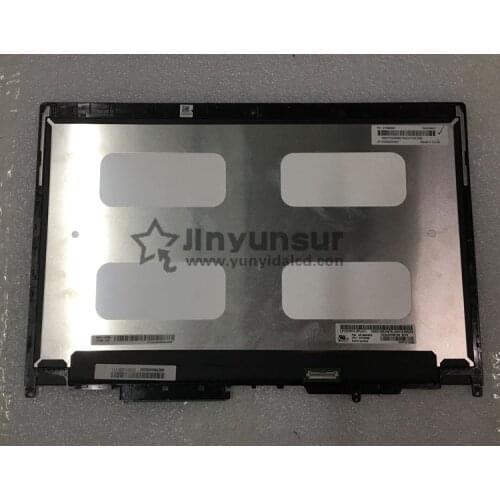 LP133WF4-SPA1/LQ133M1JX15 For Lenovo Thinkpad Yoga 370 13 LCD Screen+Touch Digitizer Assembly FHD 01HW909 1920x1080 with frame
