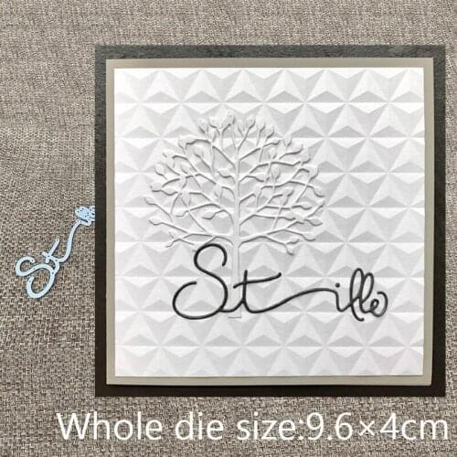XLDesign Craft Metal Cutting Die cut dies German silence letter scrapbooking Album Paper Card Craft Embossing die cuts