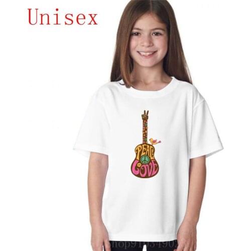 Peace and love guitar and bird t shirt boys boys clothes kids summer clothes boys clothes 8 years suitable popular hot sale