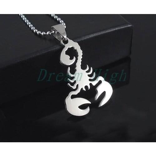 New Arrival Wholesale Stainless Scorpion Pendant Fashion Necklace 10pcs/lot Free Shipping Promotional Product