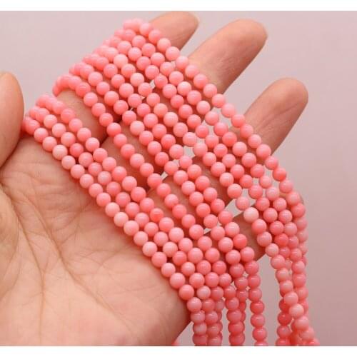 Wholesale coral beaded multicolor round beads handmade crafts DIY exquisite necklace bracelet jewelry making gifts for lovers