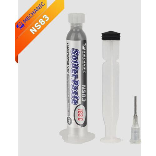 Soldering Paste MECHANIC NS83 183℃ Leaded Medium Temperature PCB Patch Mud Repair Planting Tin Mud