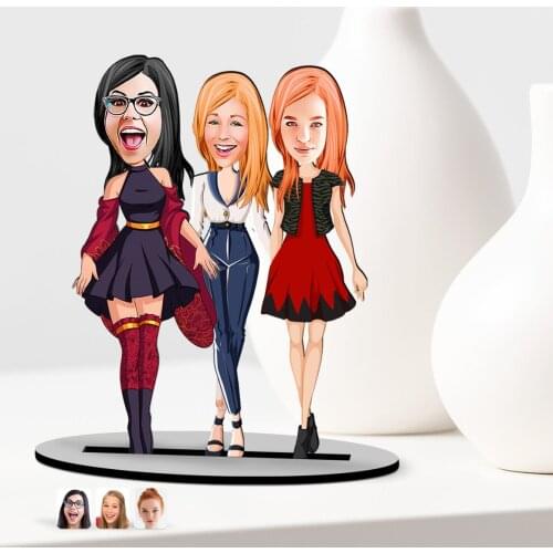 Personalized Hen Caricature Of Wooden Trinket Model-2