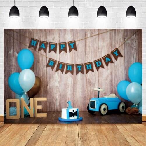 Laeacco Baby One Birthday Scenic Photography Background Wooden Boards Floor Child Portrait Photocall Vinyl Backdrop Photo Studio