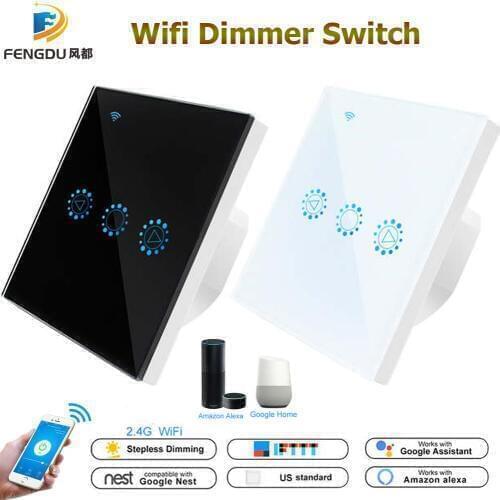 Led Dimmer 220V/110V Smart Wifi Switch Dimmable Touch Light Switch With Bulb Work With Amazon Alexa Google Assistant Ewelink