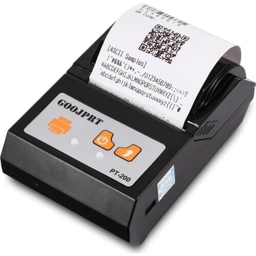 Goojprt Pt200 58Mm Bluetooth Thermal Printer Portable Wireless Receipt Machine For Windows Android iOS Supermarket Club