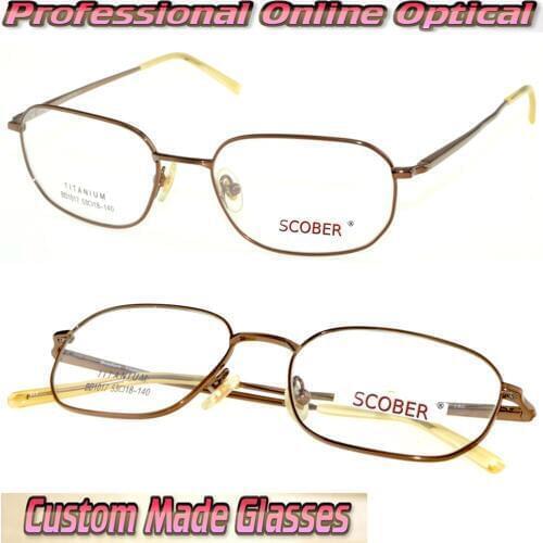 Eyeglasses Pure Titanium Ultra-light Eye Frame Optical Custom Made Reading Myopia Lenses Photochromic Polarized Progressive