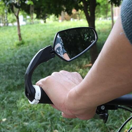 Scratch Resistant Glass Lens Handlebar Bike Mirror Adjustable Safe Rearview Mirror Bicycle Mirror Clear Mirror