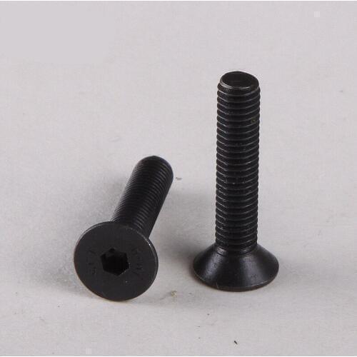 15PCS 10.9 Level Flat Glass Screws Countersunk Head Hexagon Screws M2*4/5...12 DIN7991