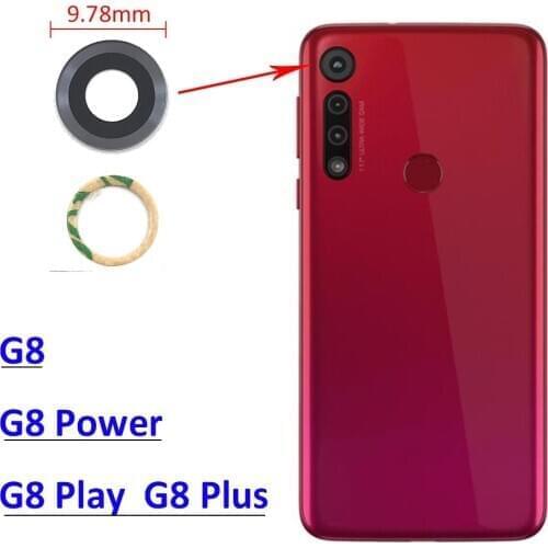 100PCS Rear Camera Small Glass Lens Back Camera Glass Cover Replacement Parts For Moto G8 / G8 Plus / G8 Power / G8 Play