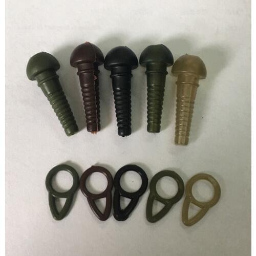 200 x Safety Sleeves with Run Ring for Carp Fishing-Fits UK 8 Swivels- Making semi-fixed carp rigs - Carp Terminal End Tackles