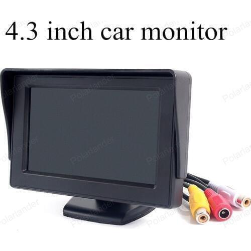 Car monitor small display 4.3 inch TFT Color digital Fold-able lcd for universal vehicle reversing parking backup camera