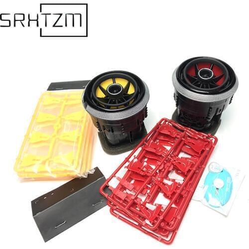 For AUDI A3 S3 8V Pre-facelift 2014 2015 2016 Red Yellow Car Styling Air Condition AC Vent Outlet Blade Cover