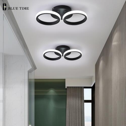Black&White Led Ceiling Light Metal Modern Ceiling Lamp For Bedrom Living room Small deco Home Aisle Corridor Light Star Lamps