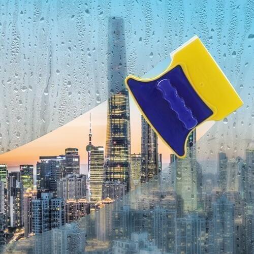Double Sides Magnetic Window Cleaning Brush Clean Window Glass Prevent Falling Office Home Window Convenient Window Cleaner