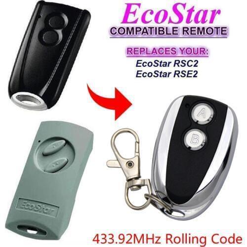 ECOSTAR RSE2 RSC2 433MHz rolling code remote control Ecostar remotes With Battery