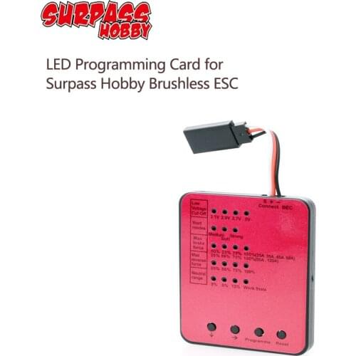 Surpasshobby ESC Programming Card for RC Car 25/35/45A/60A/80A/120A/150A ESC Brushless Electronic Speed Controller Programe Card