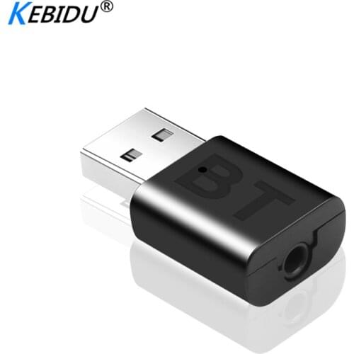 Kebidumei mini wireless USB bluetooth 5.0 audio receiver adapter speaker 3.5mm jack AUX car stereo audio adapter for TV headset