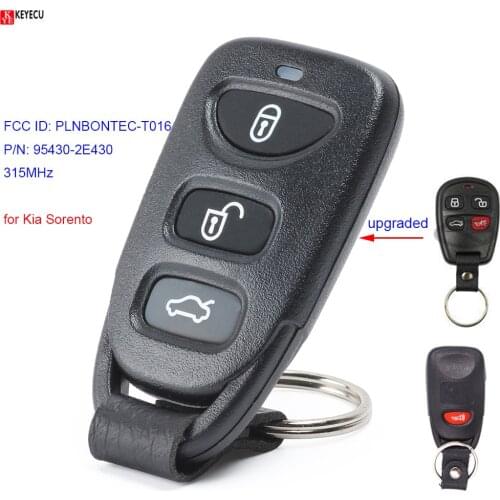 Keyecu for Kia Sorento 2004 2005 2006 Upgraded Remote Control Car Key Fob 315MHz PLNBONTEC-T016