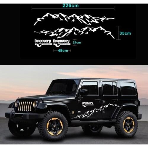 Hot New Hot Sell Mountain RV Stickers Styling Car Door Side Decor Reflective KK Vinyl KK Vinyl Decalss for JDM SUV RV VAN