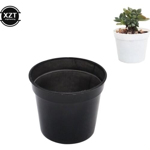 10 Pcs/Lot Mini Plastic Round Flower Pot Nursery Home Office Decor Green Artificial Refinement Garden Tools