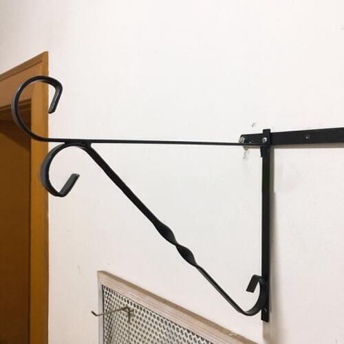 Metal Plant Bracket Hanger Plants Wall Hanging Hook For Home Garden Planter Balcony Decoration Wall Bracket Garden Basket