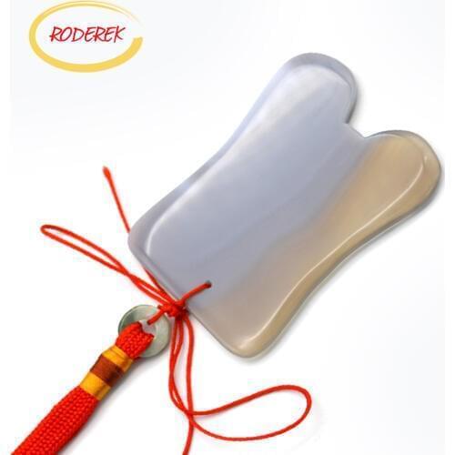 Jade Guasha Board Natural Agate Gua Sha Tool Chinese Body Healthcare Therapy Stone Body Massager Healthy Product