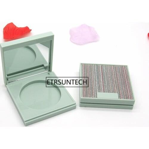 50pcs Portable Plastic Powder Box Handheld Empty Loose Powder Pot Cosmetic Travel Makeup Jar F3836