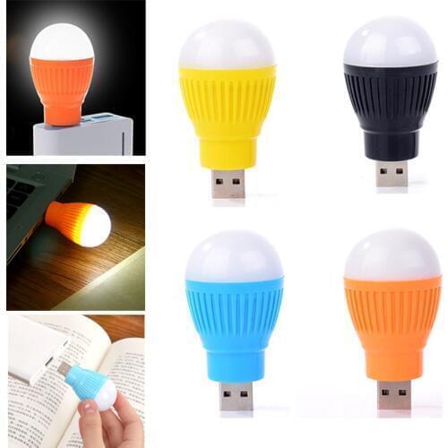 Portable USB LED Bulb Book Light Reading Lamp DC 5V 5W Night Light For Laptop Computer Power Bank Outdoor Camping Home Emergency