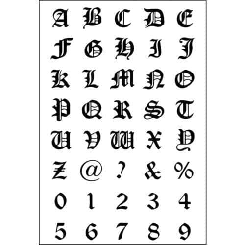 Letter Transparent Clear Silicone Stamp Seal Scrapbooking Stencil Bullet Journal Accessories Decorative Office School Supplies