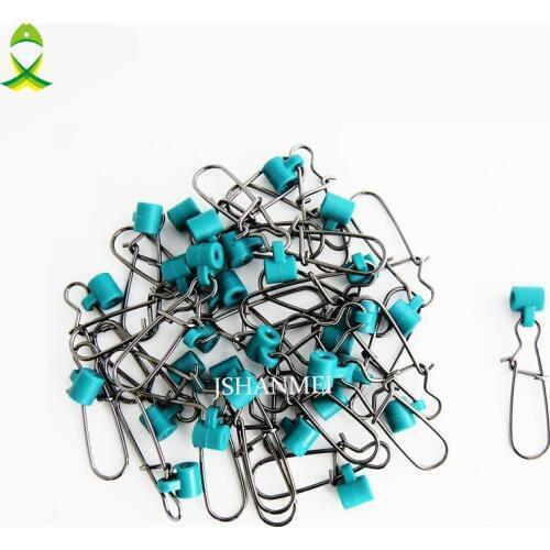 JSM 80pcs/lot Fishing Swivels Rolling Swivel Connector Fish Barrel Bearing Ring Lures Solid Sinker Slides Fishing Tackle