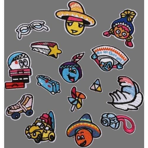 Lovely Feather Girl Patches for Clothes Iron on Star Shoe Embroidered Appliques for Clothing on Backpack Cloth Stripes Decor