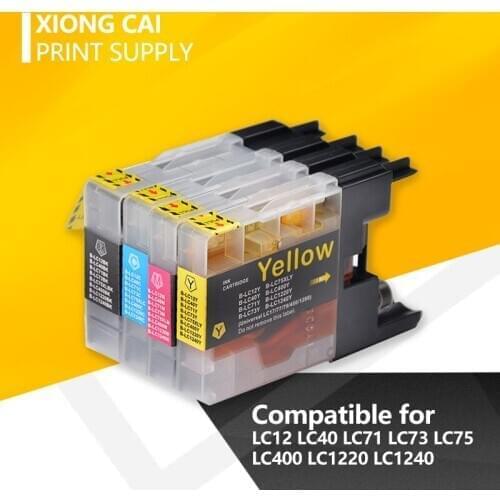 Compatible Ink Cartridge For LC12 LC40 LC71 LC73 LC75 LC400 LC1220 LC1240 For Brother Printer MFC-J6910CDW J6710CDW J840N